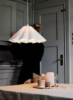 Freja lampeskjerm taklampe Ø45 - hvit