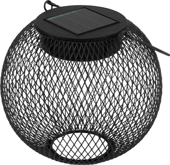Kine solcellelampe, sort