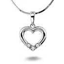 Pan Jewelry, Allianseanheng i 585 hvitt gull med diamanter 0,09 ct