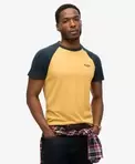Baseball-T-skjorte i økologisk bomull med Essential-logo