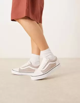 Vans Old Skool trainers in neutral two tone