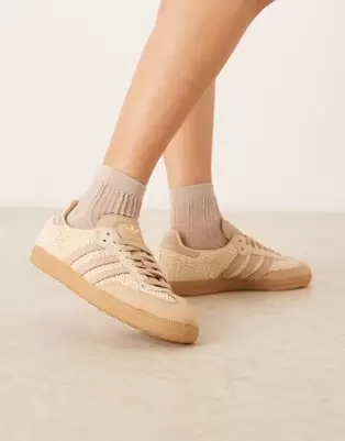 Adidas Originals Samba OG trainers in cream woven
