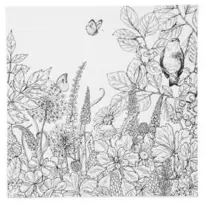 Lerret med trykt motiv – nydelige vårblomster 30×30 cm