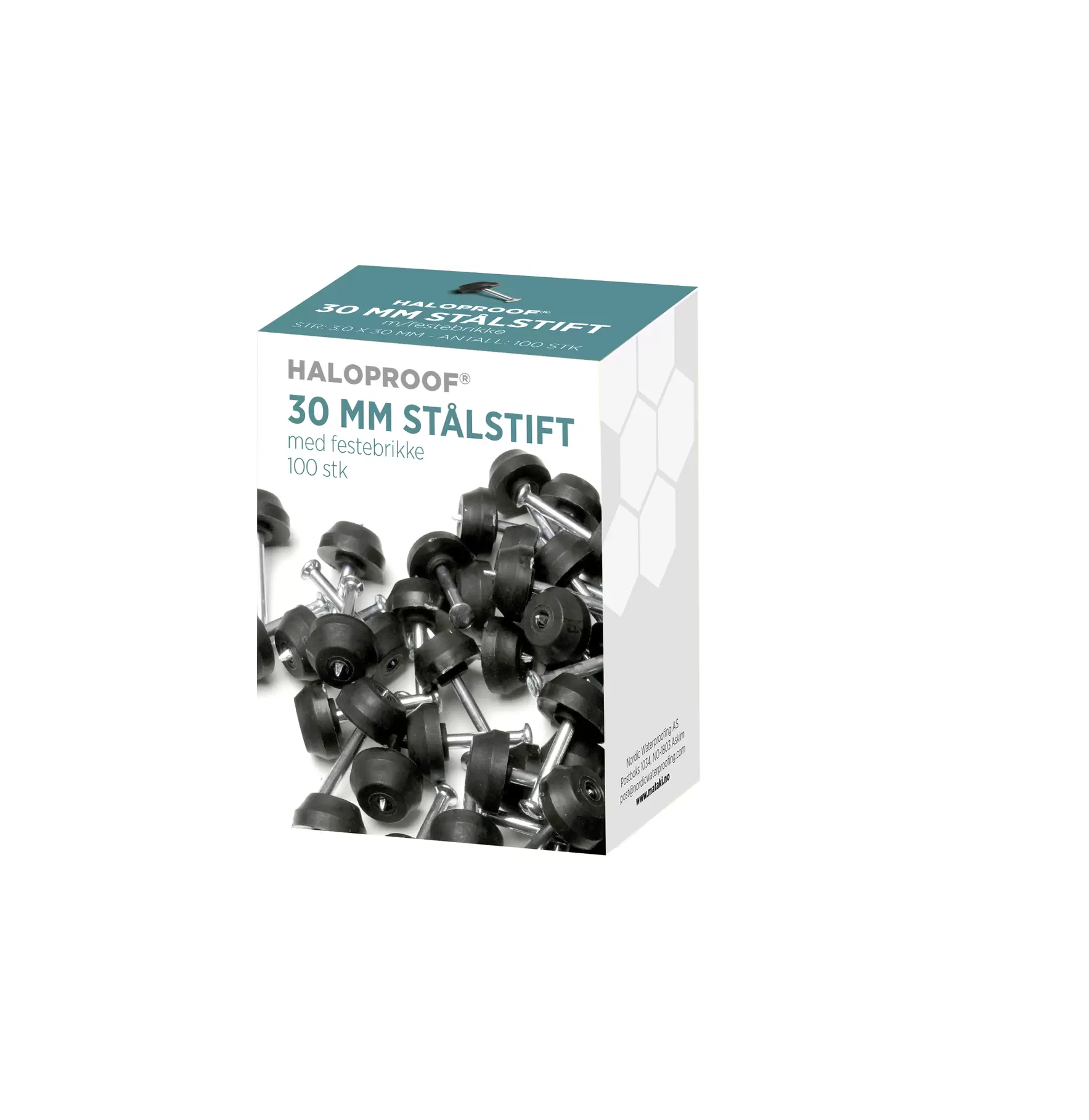 STÅLSTIFT 30MM M/FESTEBRIKKE MATAKI