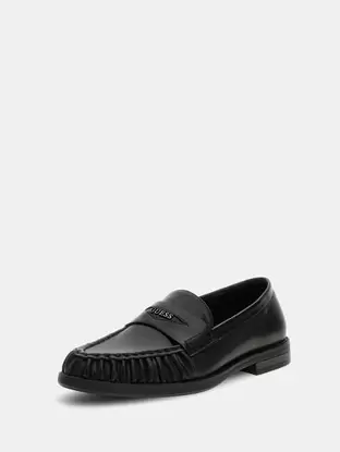 Osaka leather-blend moccasin