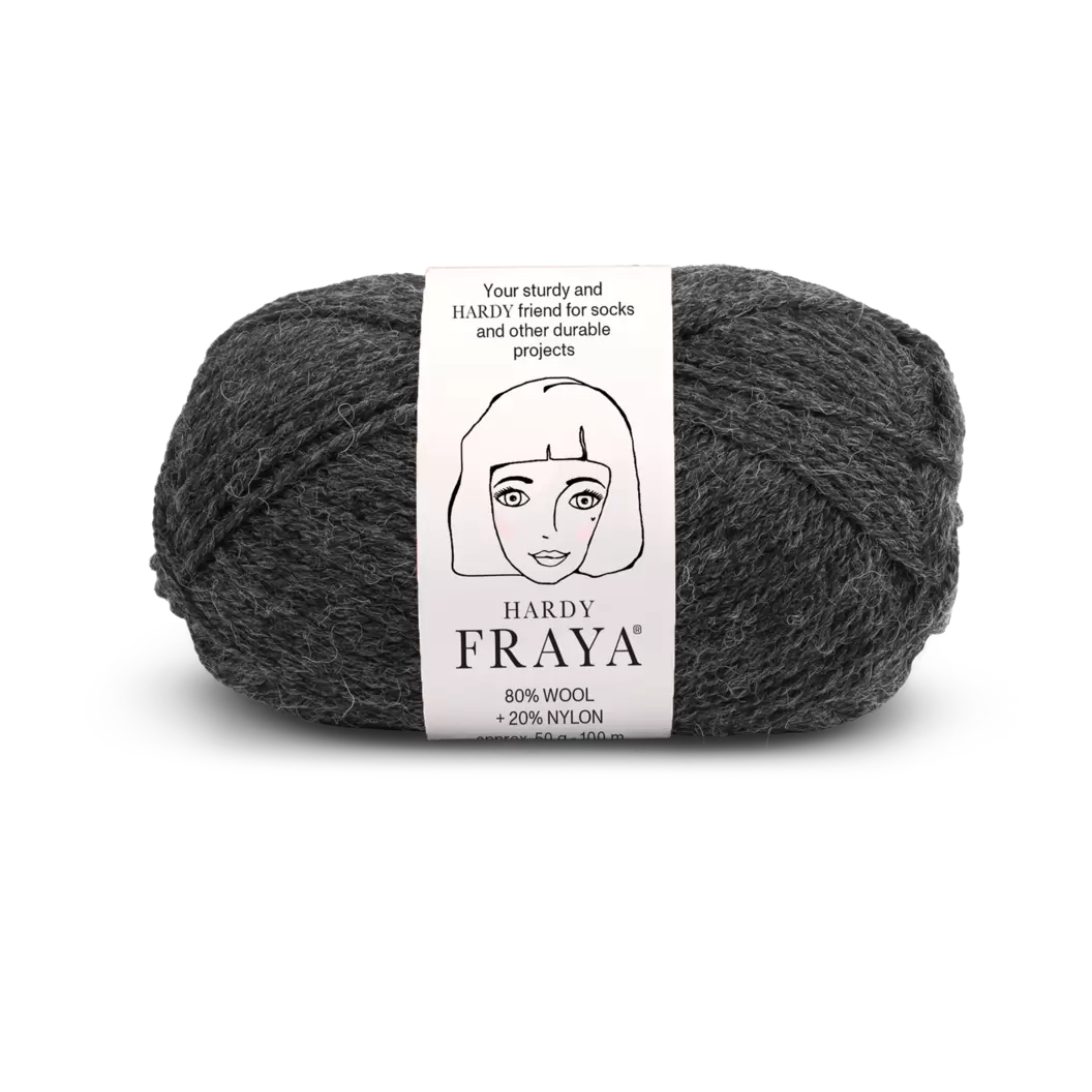 FRAYA garn Hardy grå melange