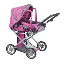 Melobo Liten Dukkevogn Til Babydukker - Rosa