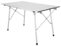 Campingbord i aluminium, 120 x 70 cm, sammenleggbart