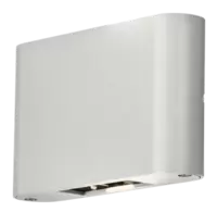 Konstsmide Chieri hvit fasadebelysning IP54, LED, 2x6W
