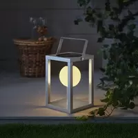 Northlight solcellelykt metall, varmgrå
