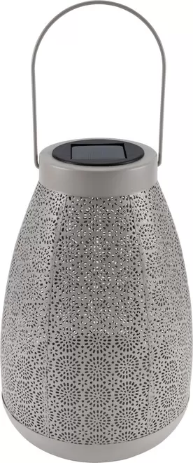 Bohem solcellelykt, beige