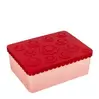 Matboks i plast treroms blomst rød/rosa