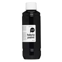 Fabric Paint 250 ml – svart tekstilfarge for lyse tekstiler