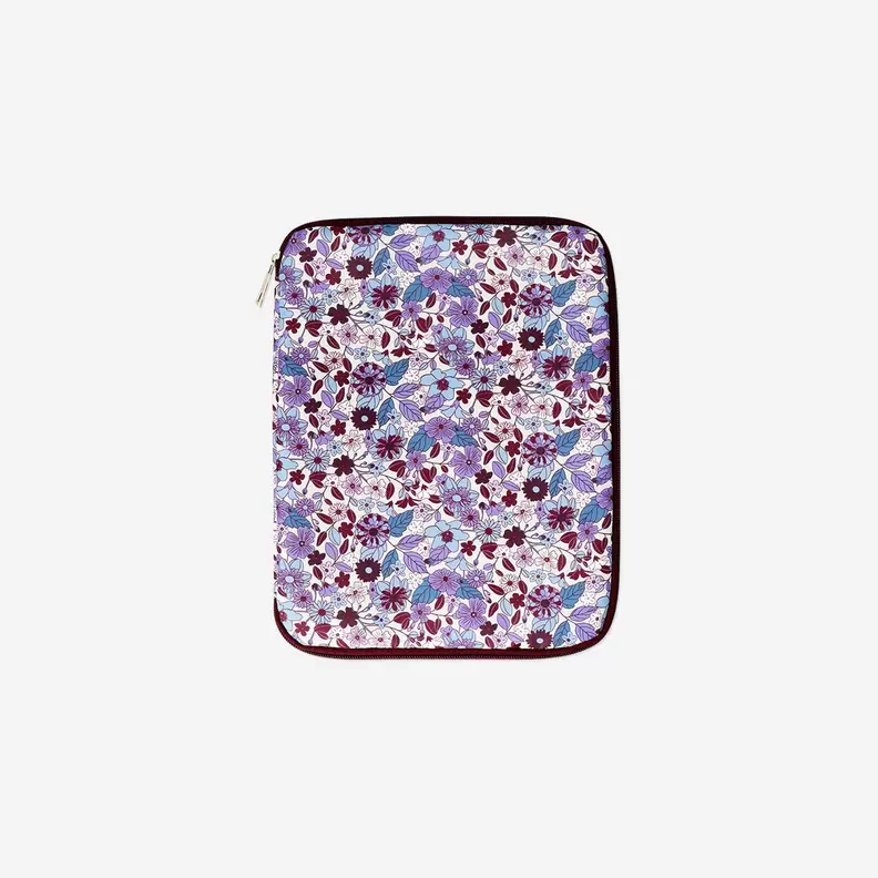 Floral tablet cover and organiser