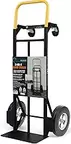 SIMPLI-MAGIC 2 in 1 Convertible Hand Truck and Dolly, 800LBS – Heavy-Duty Moving Dolly Cart with 10" Flat Free Rubber Wheels & Handle
