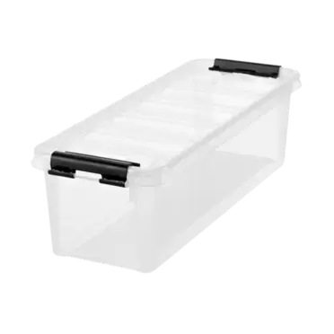 Oppbevaringsboks classic 4 med lokk transparent
