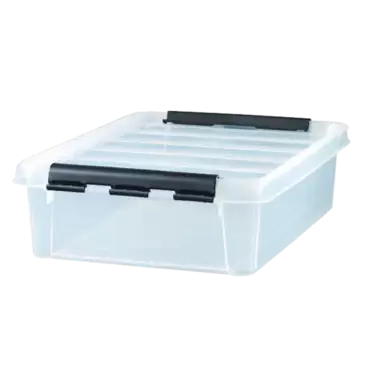 Oppbevaringsboks classic 14 med lokk transparent