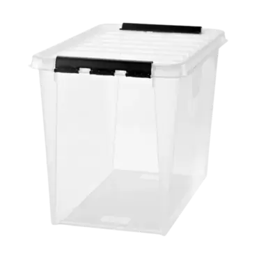 Oppbevaringsboks classic 65 med lokk transparent