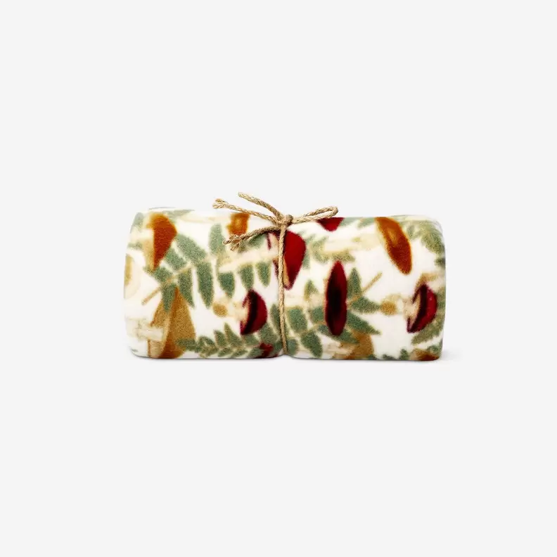 Blanket with fall print - 130x180 cm