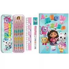 Gabby's Dollhouse Skrivesett m/ A5 notatbok og skrivesaker