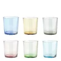 Café vannglass 34,5 cl 6 stk multi