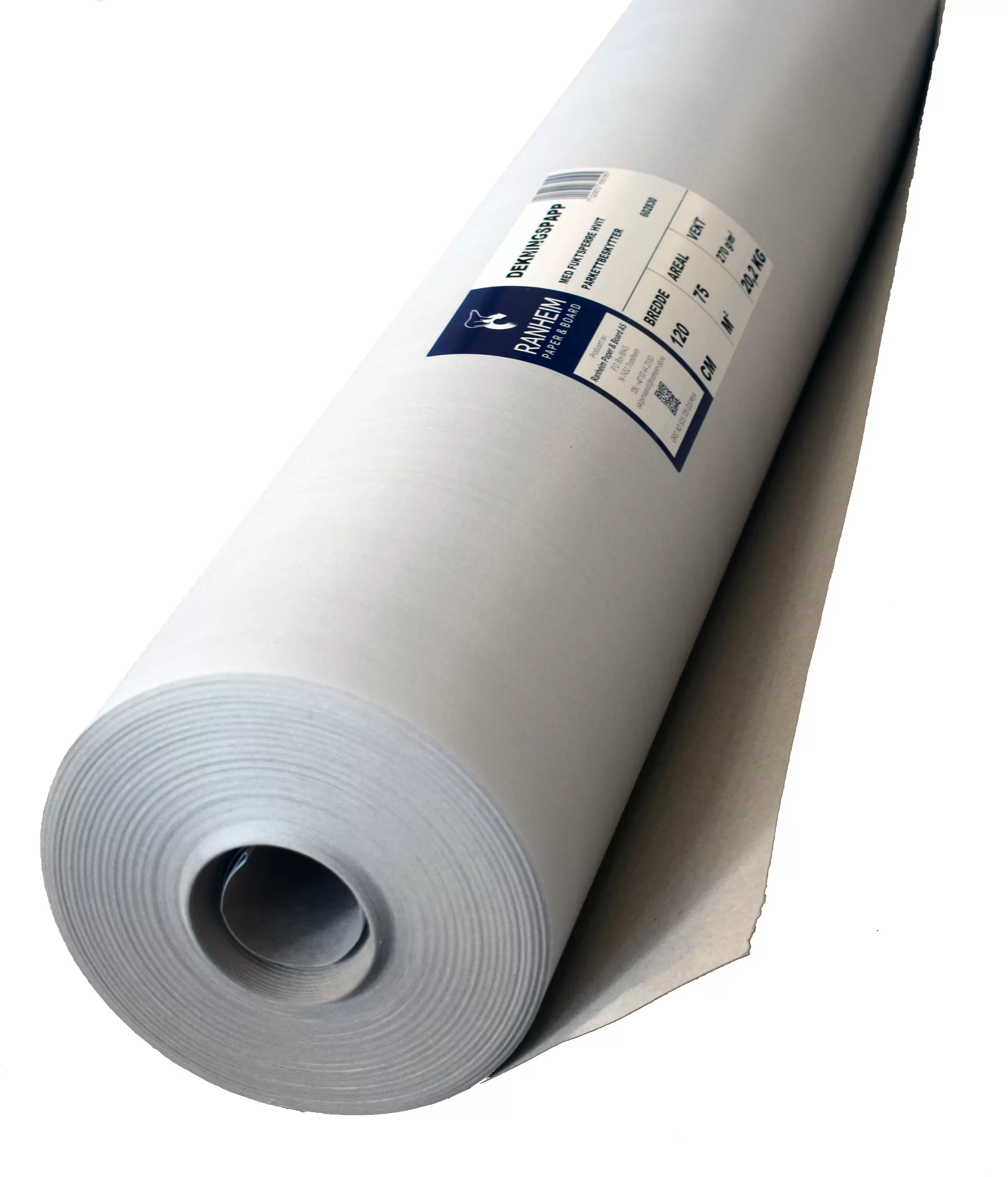 DEKNINGSPAPP FUKTSPERRE 120CM 270GR HVIT