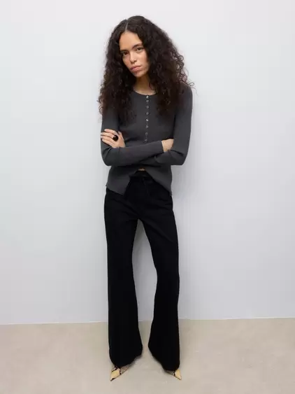 AWMADDIE Høyt snitt Wide Leg Fit Jeans