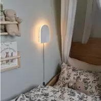 Arches vegglampe Hvit 20 cm