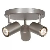 Noor II taklampe Stål 3 lys