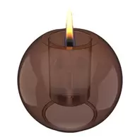 Globus bordlykt 8 cm amber
