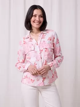 Meghan printet linskjorte
