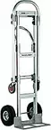 Magliner GMK81UA4 Gemini Sr Convertible Hand Truck, Pneumatic Wheels, 500 lbs Load Capacity, 61" Height, 55-3/4" Length x 21" Width , Silver