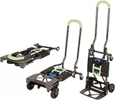 COSCO Shifter Multi-Position Folding Hand Truck and Cart, 300 lb. Weight Capacity, Green, 12222PBG1E