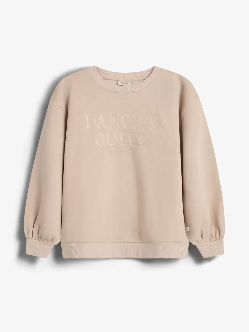 Oversized Sweatshirt w. Embroidery Moonlight