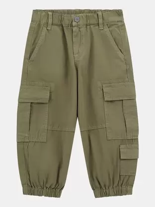 Poplin cargo pants