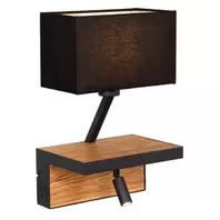 Arve vegglampe Sort