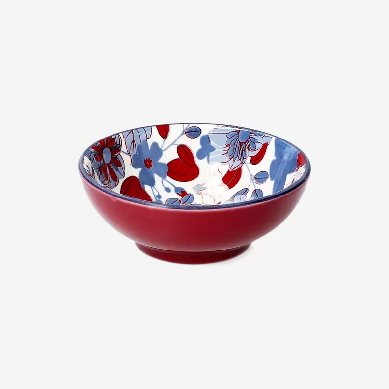 Floral ceramic bowl - 8 cm