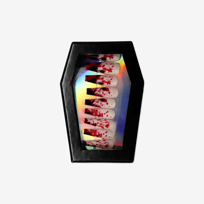 Artificial nails set - Blood splatter