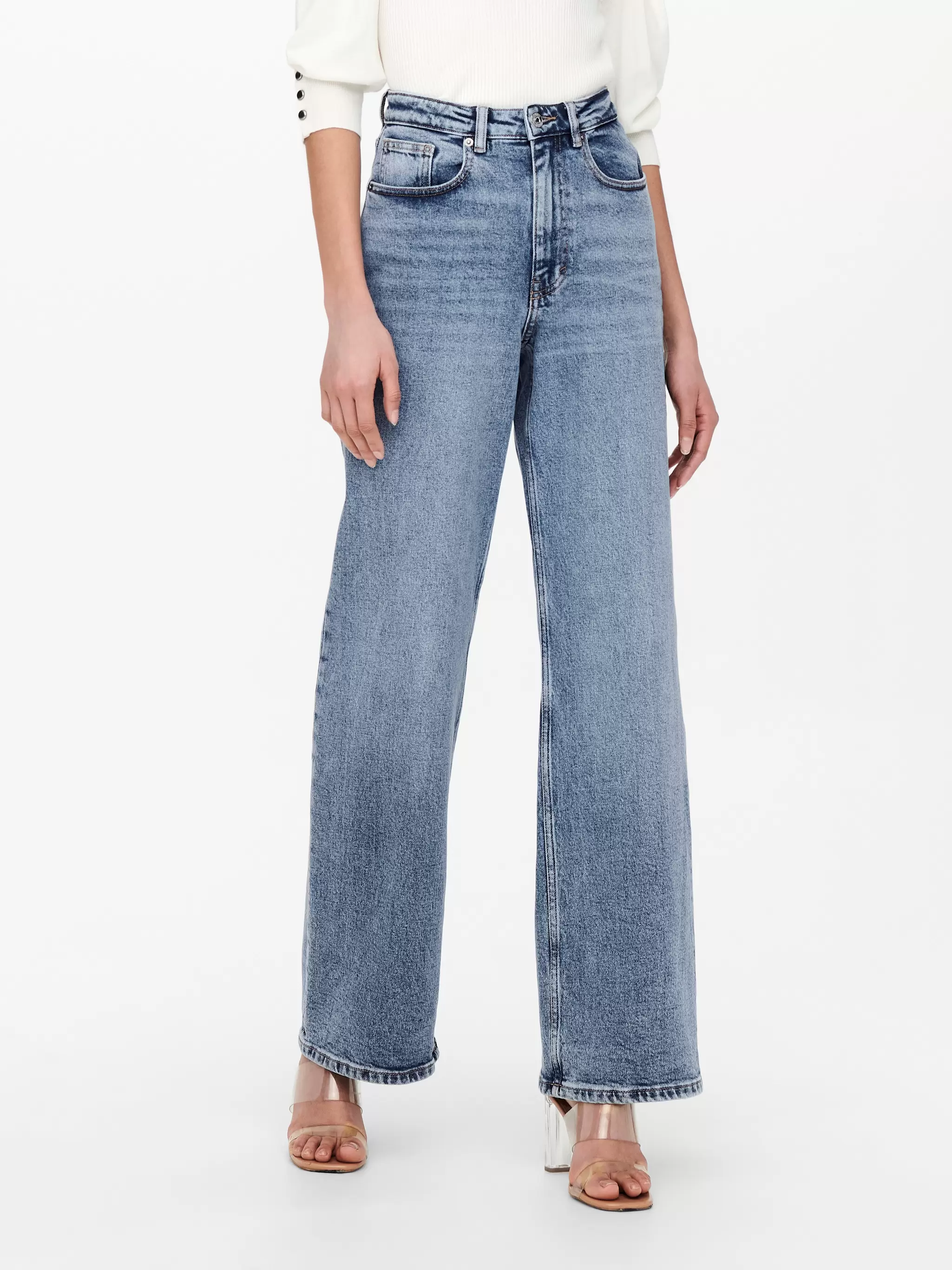 ONLJUICY Høy midje Wide Leg Fit Jeans