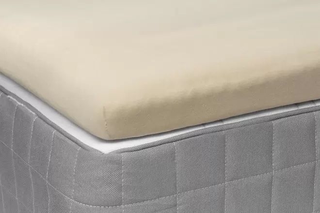Jerseylaken med stretch - Oatmeal - 35cm