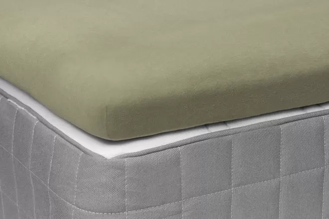 Jerseylaken med stretch - Laurel oak - 35cm