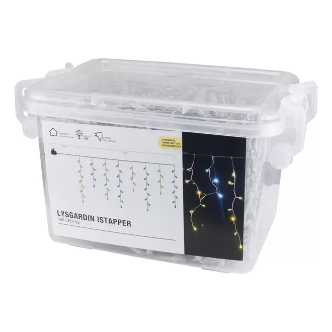 LED Lysgardin, Istapper 360 lys