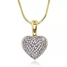 Clara diamantsmykke i 375 gult gull 0,25 ct