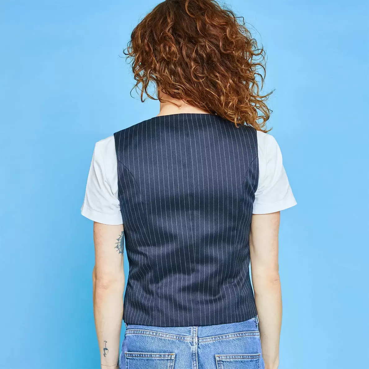 Symønster str. 34-46, Klassisk vest, Dame