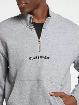 Half-Zip Logo Sweater