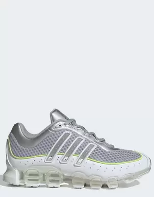 Adidas Originals Megaride shoes in silver metallic / cloud white