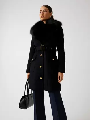 Marciano wool-blend midi coat