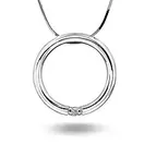Pan Jewelry, Allianseanheng ihvitt gull med diamant 0,05 ct