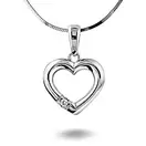 Pan Jewelry, Allianseanheng i 585 hvitt gull med diamant 0,03 ct