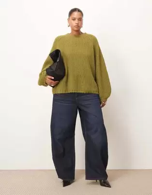 ARRANGE Curve Sydney denim barrel leg jean in indigo